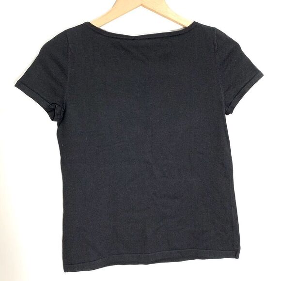 Talbots Petites Black Short Sleeve Top – Size SP - Picture 5 of 7